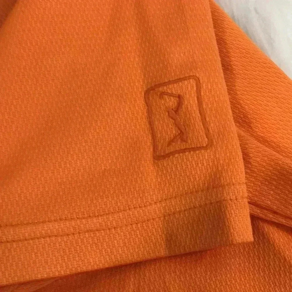 PGA Tour Men's Golf Polo Shirt Orange Size Large - Picture 5 of 6